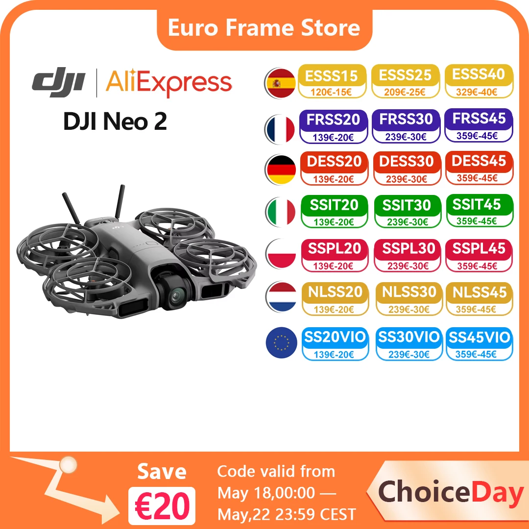 Dron DJI Neo2 z kamerą z EU za $227.01 / ~848zł