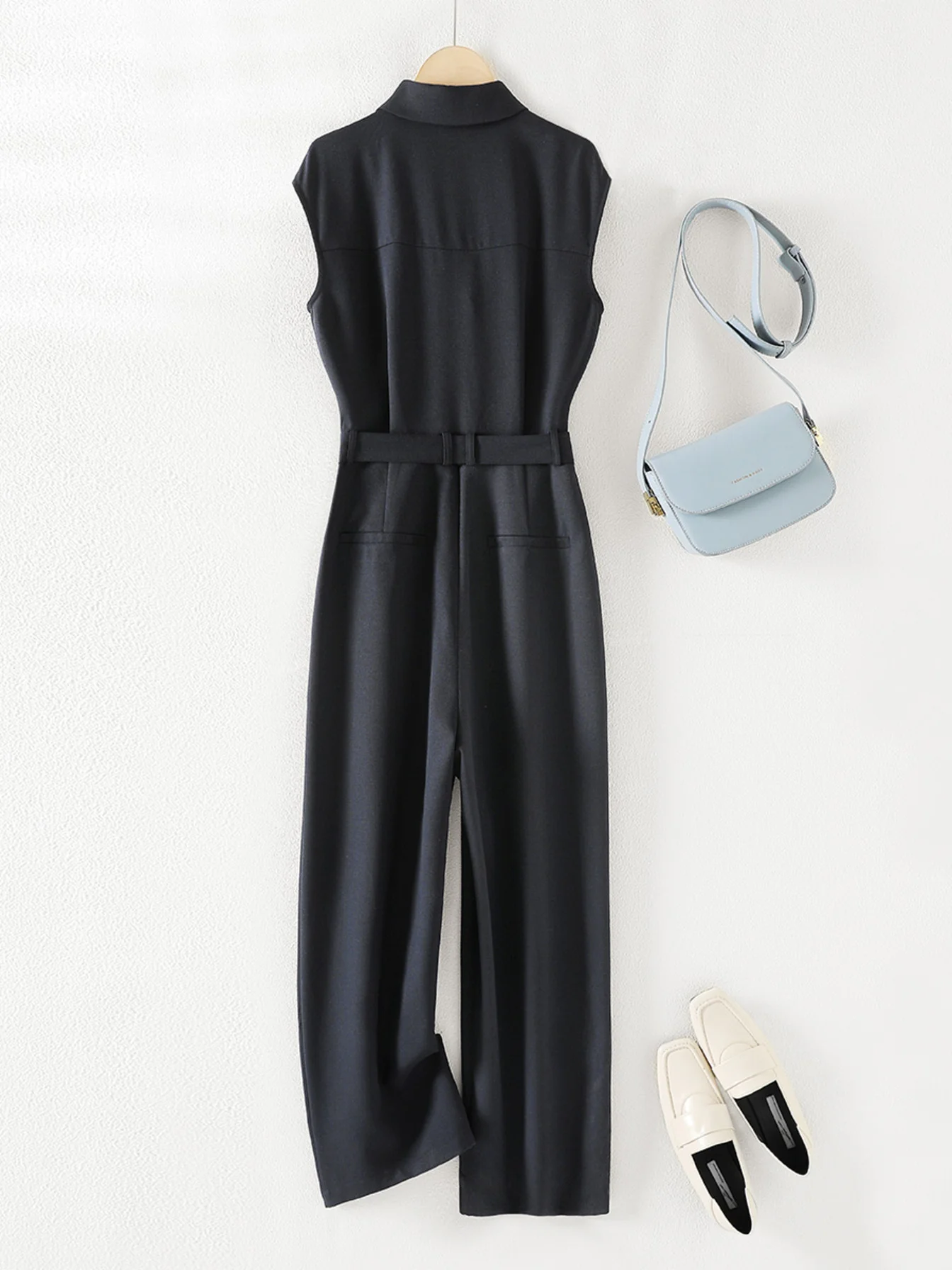 2024 Summer New Women Jumpsuit Linen Blend Fashionable Suit Jumpsuit Straight Casual Jumpsuit