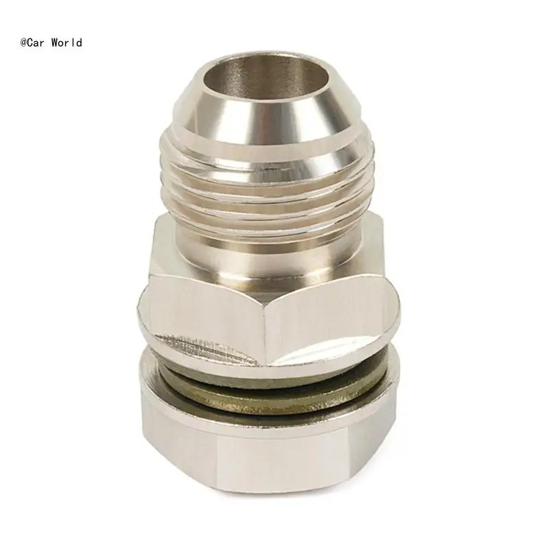 

Car Modified Steel AN10 to M18x1.5mm Turbos Oil Return Drain Plug AdapterFitting