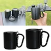 Outdoor Insulated Mug With Carabiner Handle & Lids Portable Compact Camping Cup 1
