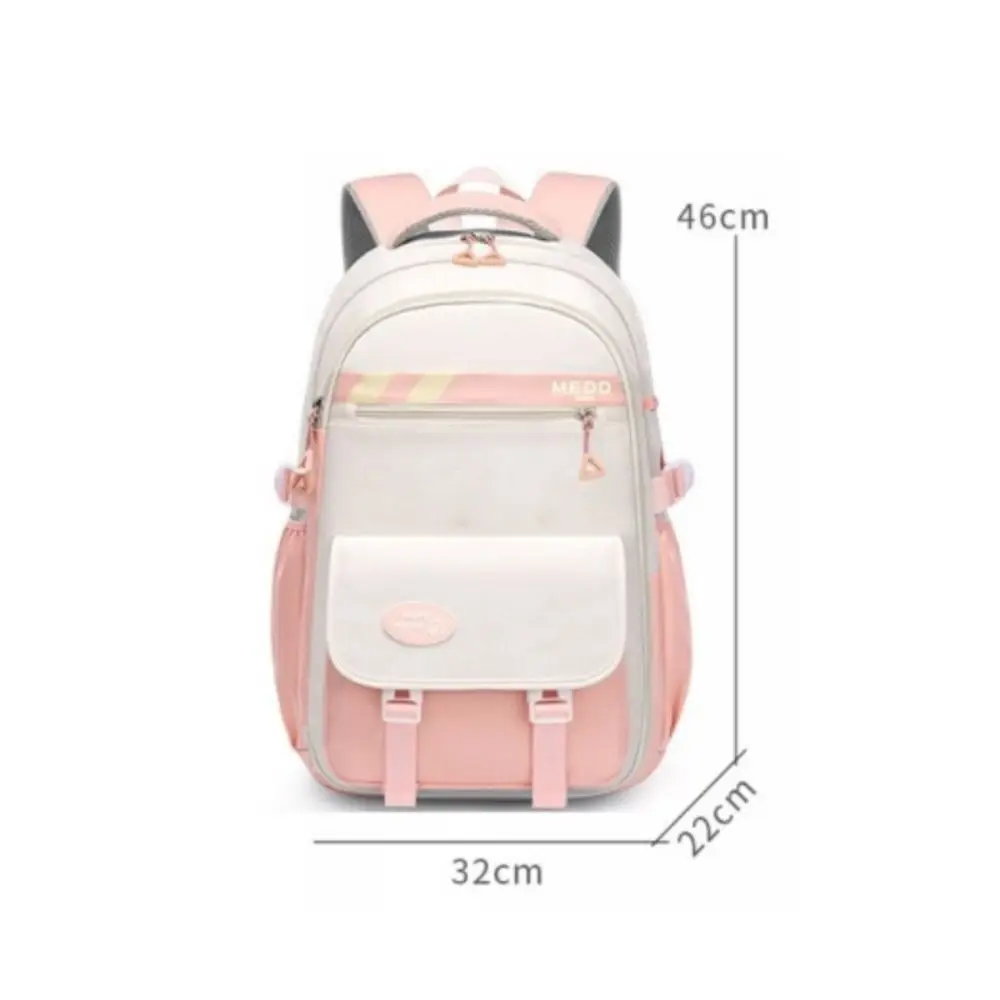 Large Capacity School Bag Lightweight Waterproof Shoulder Backpack Stress Relief Double Strap Bag Junior And High School Girls 6