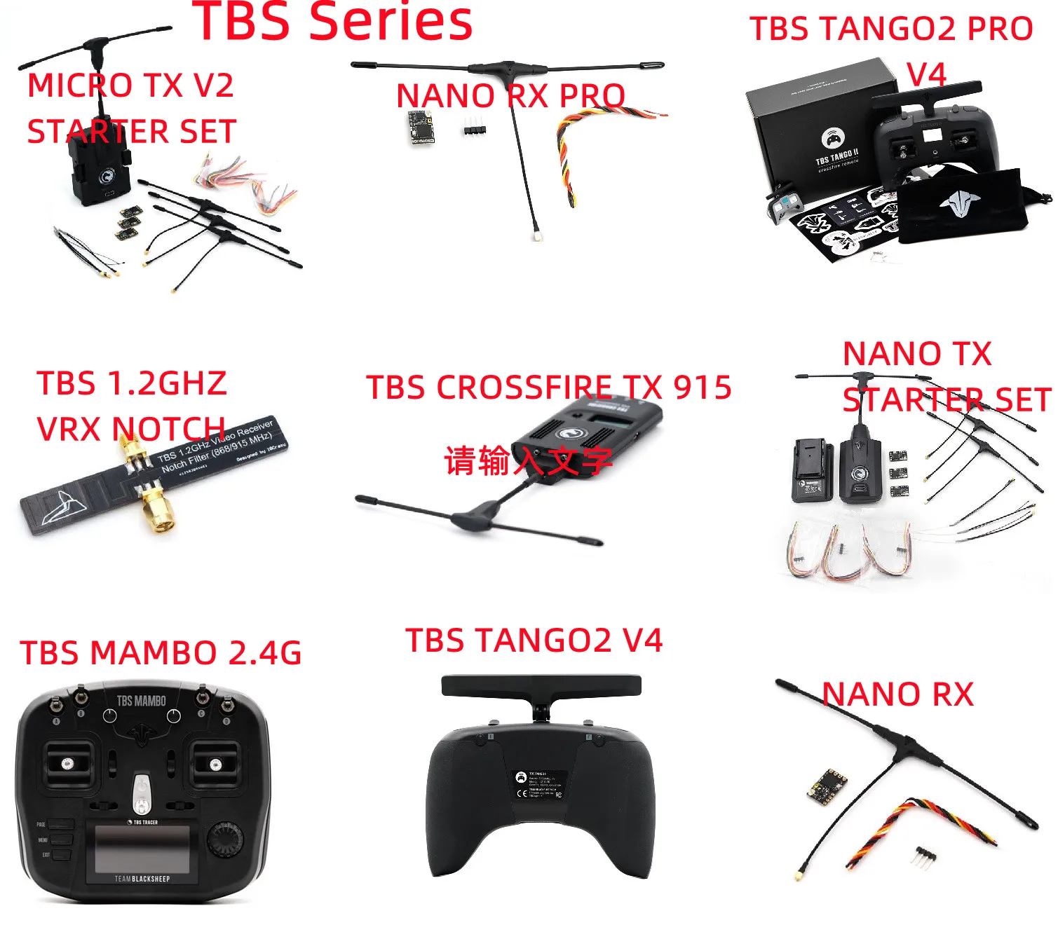 Original TBS CROSSFIRE NANO RX PRO RECEIVER / MAMBO 2.4G/TBS