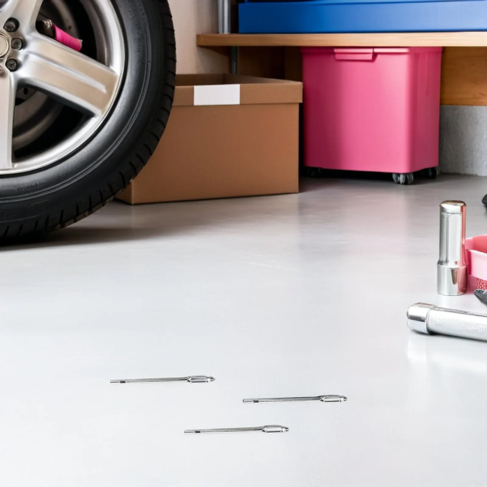 5종 타이어 수리 도구 키트, 트럭, 자동차, 오토바이용 고강도 비상용 폭발 타이어 수리 용품, 스플릿 아이 니들 포함