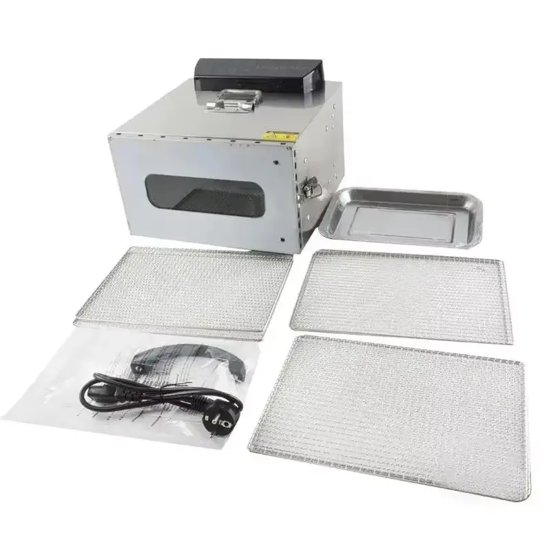 DIVEDEER 6 Tier Stainless Steel Fruit Dryer Food Dehydration Dryer Snacks Vegetables Dried Fruit Pulp Kitchen Equipment