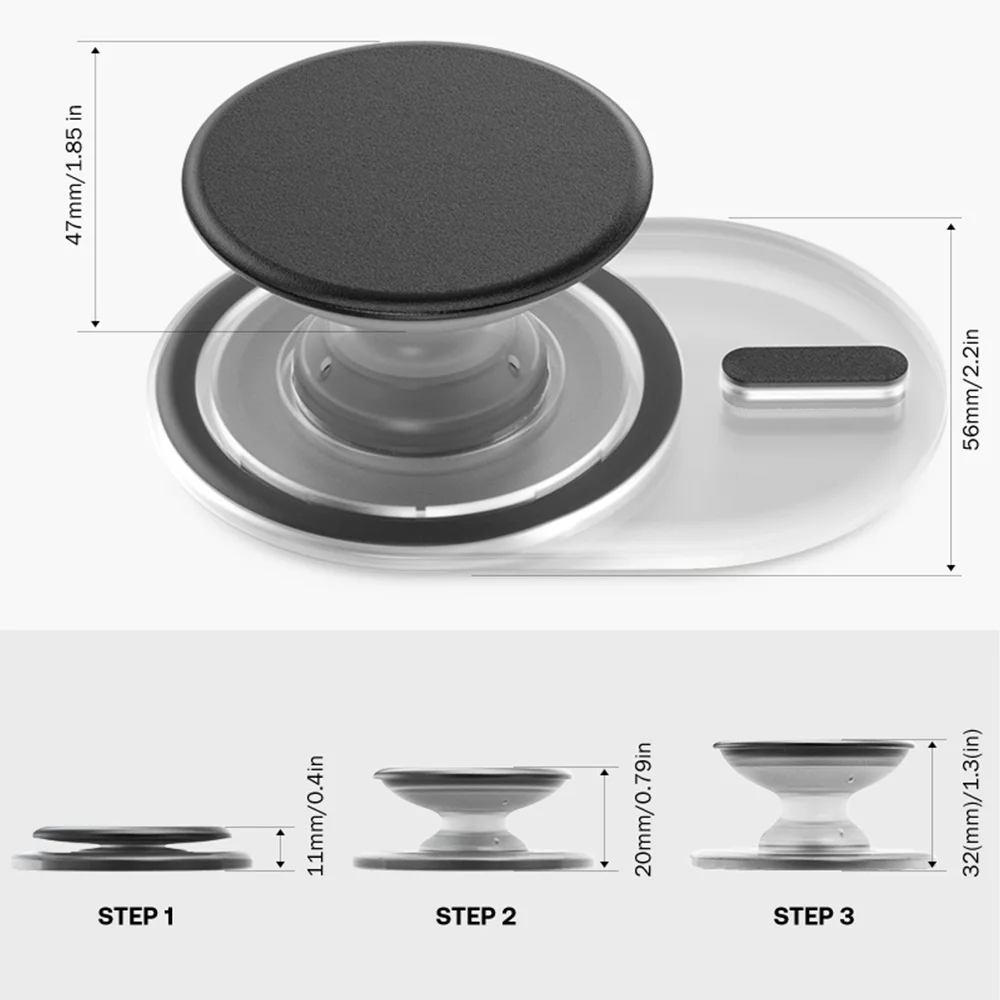 Enhanced Magnetic Phone Holder Grip & Stand by Grippopso