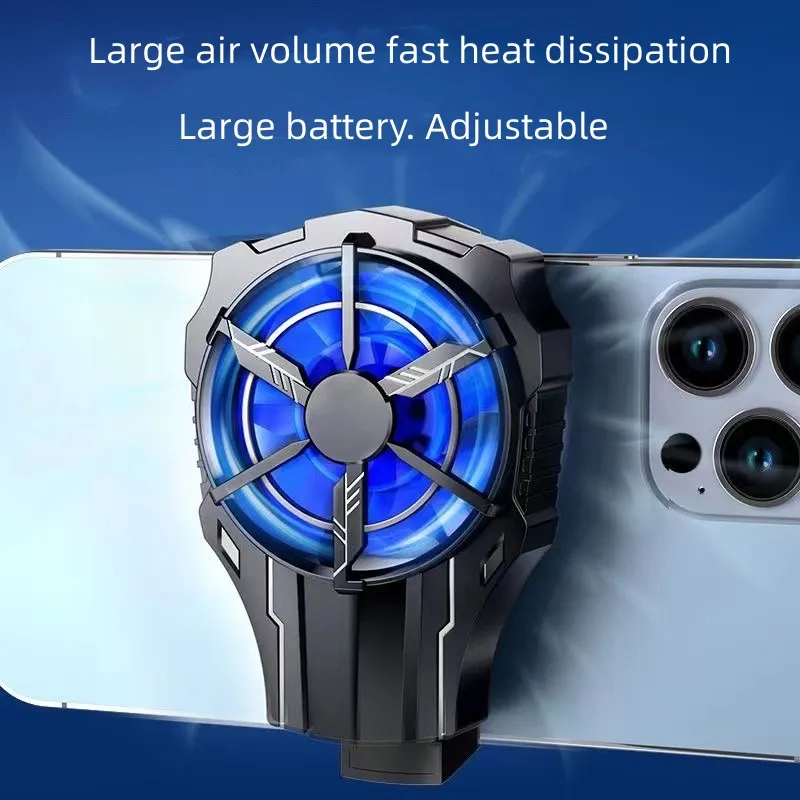 

Mobile Phone Radiator Air-Cooled Back Clip E-Sports Game Live Cooling Device Quiet Fan Wireless Cooling Apple Android Universal