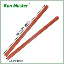 Kun Master African Padauk Martial Arts Practice Staff Sticks (Length 55CM)