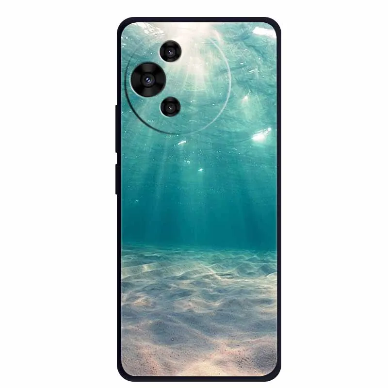 Luxury TPU Soft Silicone Back Cover with Floral and Love Design