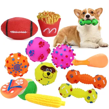 Dog Toys Pet Ball Bone Rope Squeaky Plush Toys Kit Puppy Lnteractive Molar Chewing Toy for Small Large Dogs Pug Supplies