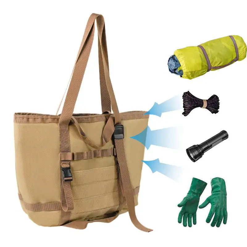 

Походная сумка Bag 33L большая 600D Водонепроницаемая подвижная сумка из ткани Оксфорд с 2 ручками высокая прочность походный органайзер для улицы