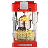 2.5oz Retro Style Popcorn Maker Stainless Steel Kettle Watts Measures 9-3/4"L x 11"W x 18-3/4"H 10 lbs Household Wall Outlet 2