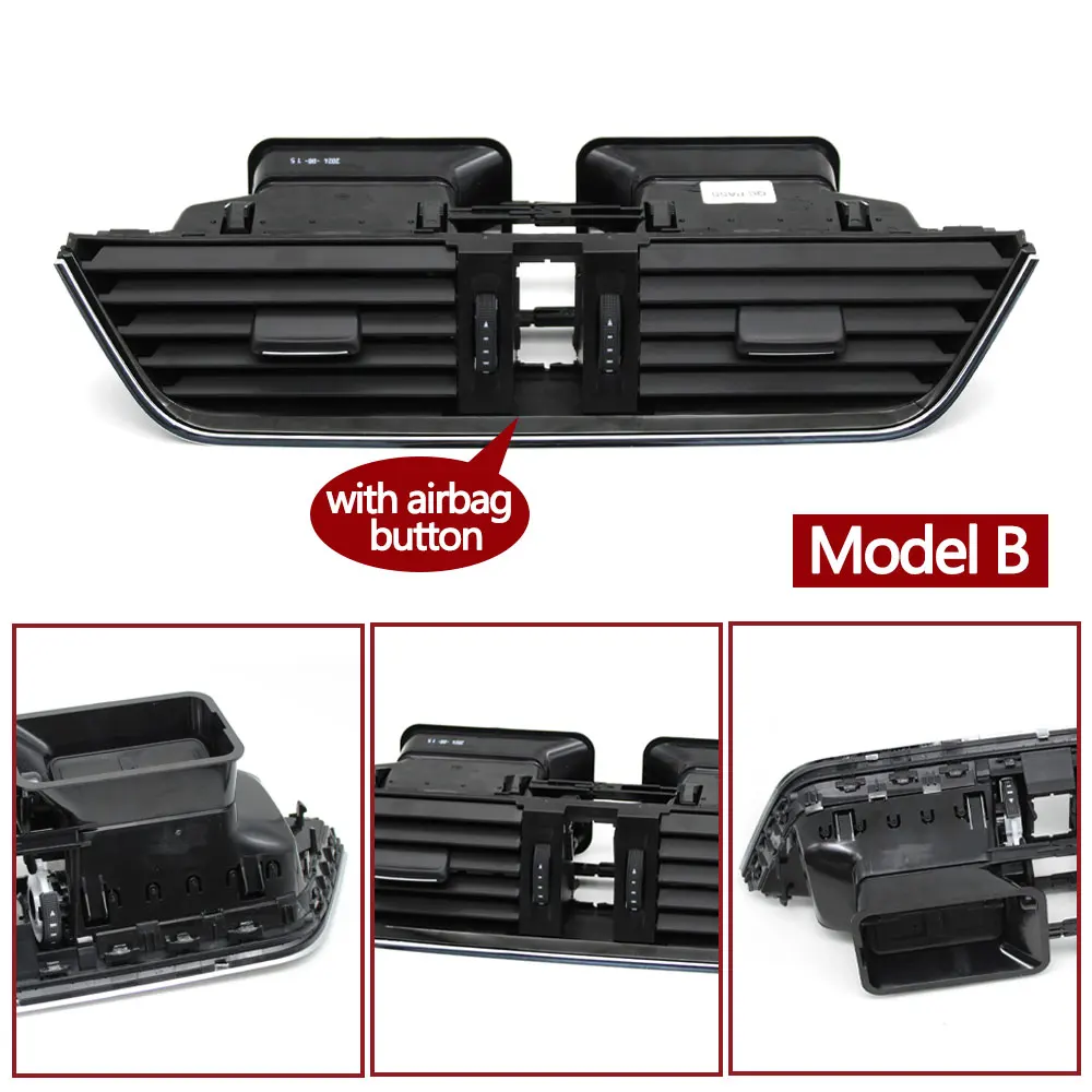 Skoda Octavia 2015-2021 5E 용 자동차 앞 중앙 대시 보드 에어컨 AC 벤트 그릴 콘센트 어셈블리 0820951   5E 0820951 CZLL