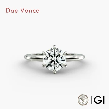 IGI Six-Prong Solitaire Lab Diamond Ring 1