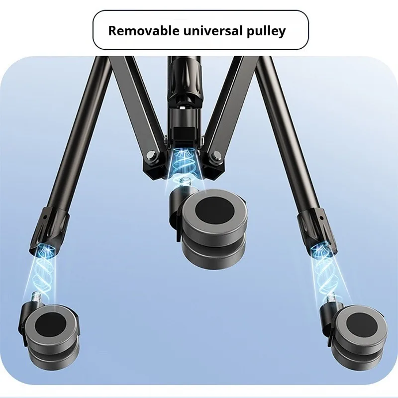 Eary Tablet Floor Stand Foldable Phone Holder Height Adjustable 360° Rotatable for 4.7"-12.9" Screen iPhone 17 Pro Max Air iPad