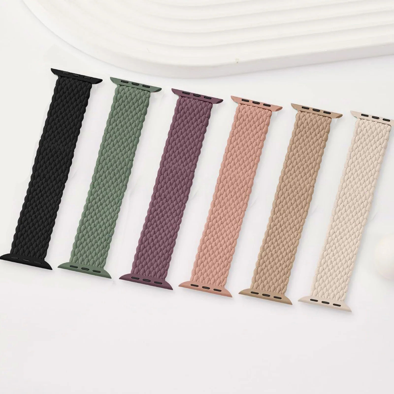 

Strap For Apple Watch Band 44mm 45mm 49mm 40mm 41mm 38mm 42mm 45 44 mm nylon Bracelet iWatch series 8 9 7 3 SE 6 Ultra 2 bands