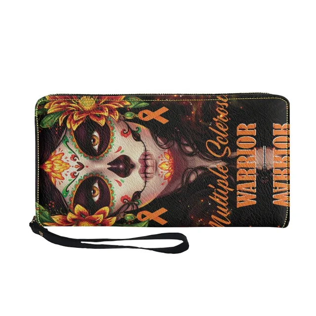 고딕 매력을 드러내는 Catrina Calavera Sugar Skull 지갑