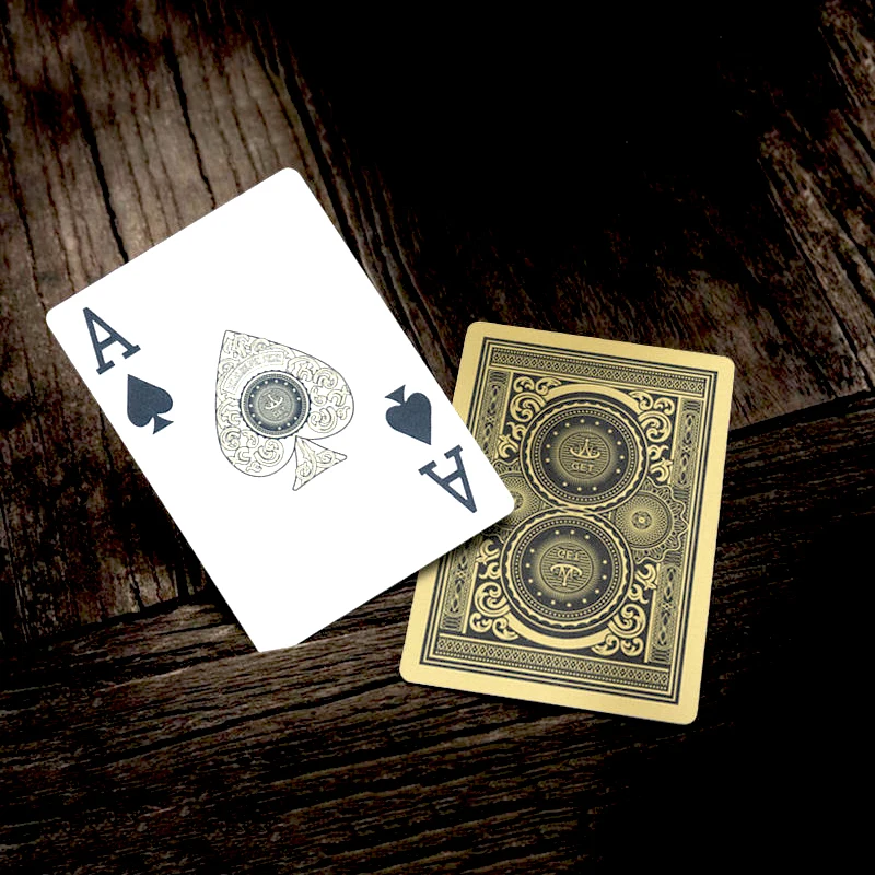 Playing Cards 24K Gold Silver PVC Full Plastic Playing Cards Thick Waterproof Durable Poker Cards Game Deck Poker Set Magic
