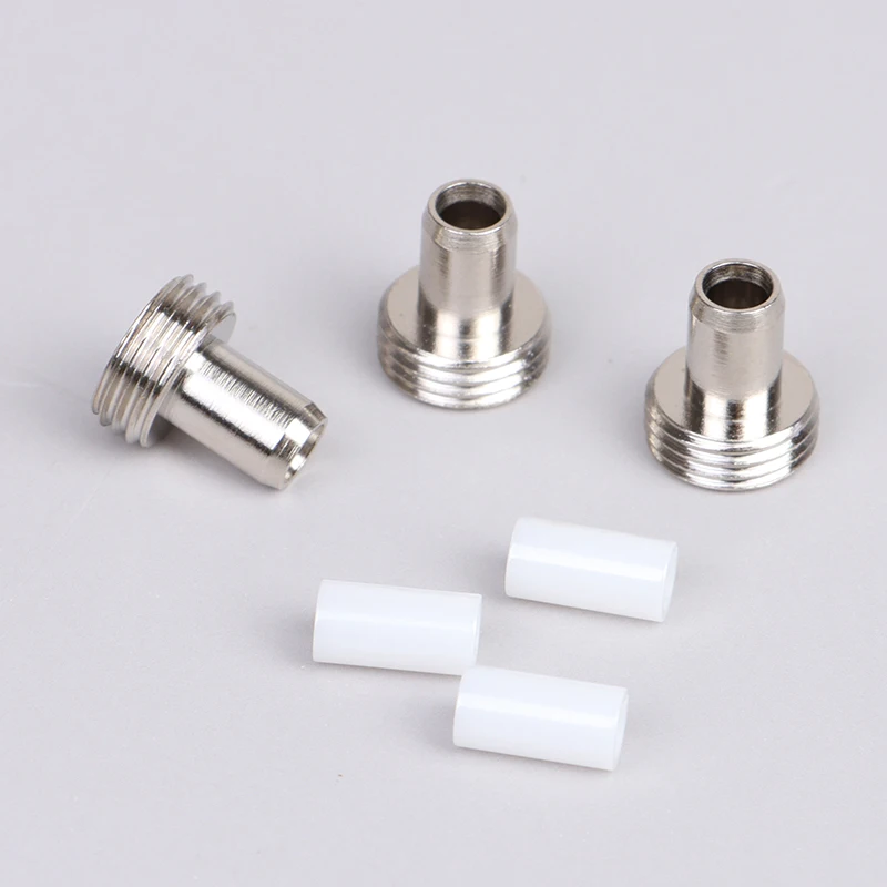 Fiber Optic Adapter New Fiber Optic Visual Fault Locator Ceramic Tube Sleeves Adapter 3pc Ceramic Sleeve Tubes and 3pc Metal Head Connector