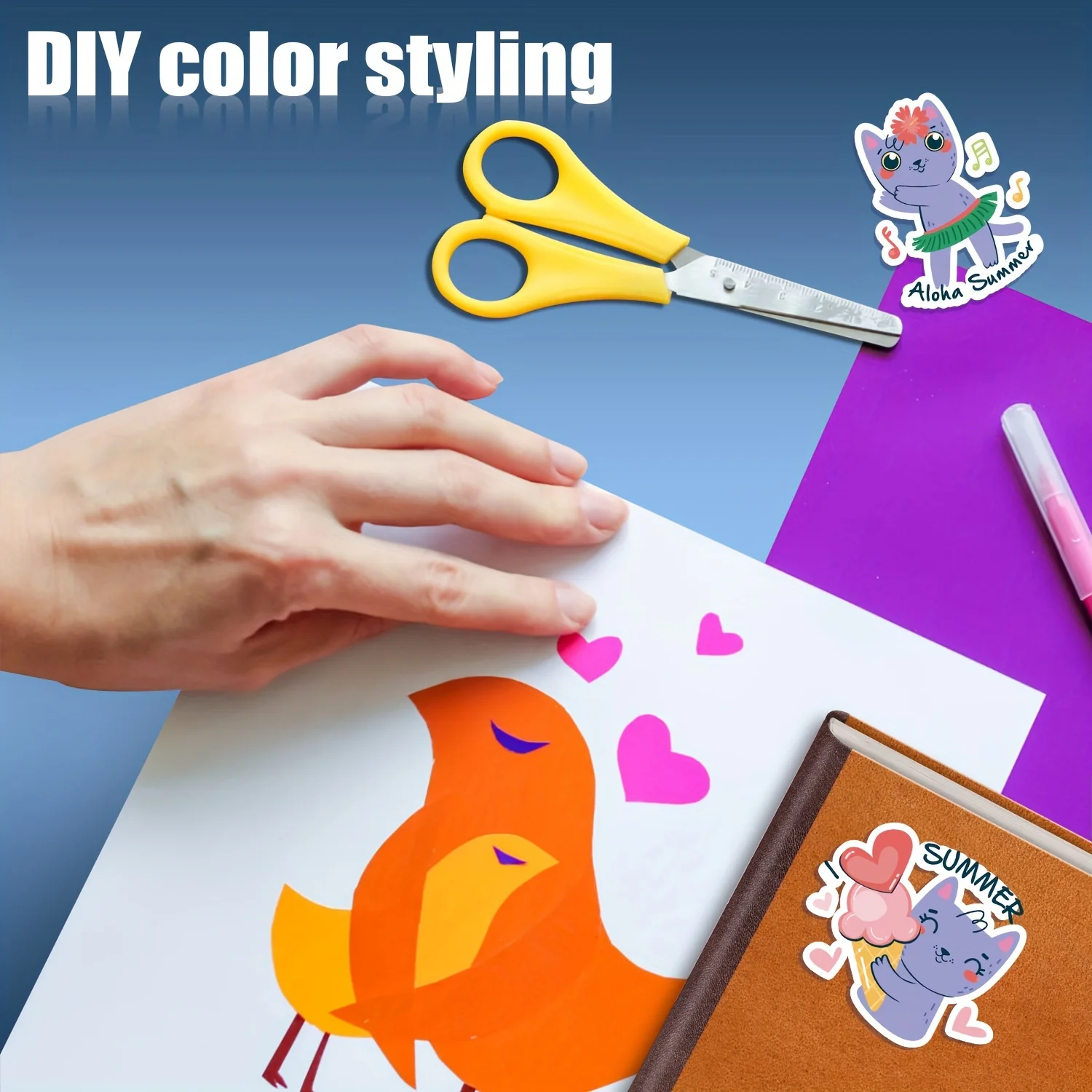 Premium Printable White Sticker Shipping Labels Paper -8.5