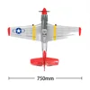 Volantex 768-1 P51D MUSTANG 750mm 75CM Wingspan EPO 2.4GHz 4CH Brushless Airplane with 6-Axis Stabilizer System RC Plane RTF 6