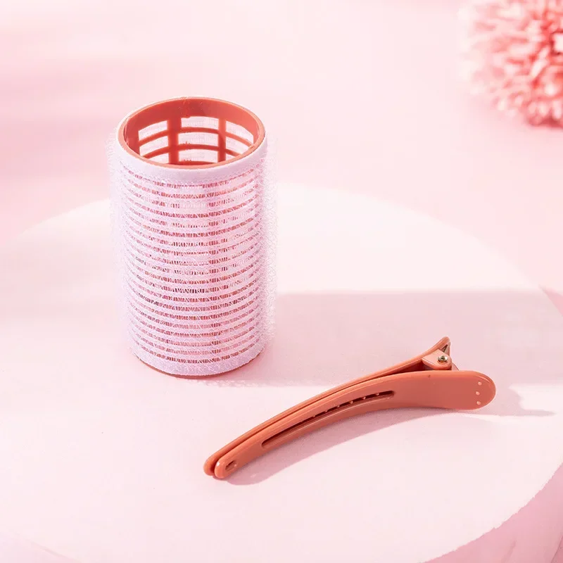 3pcs Self-Grip Hair Rollers Heatless Hair Curlers No Heat Bangs Volume Self-adhesive Hook & Loop DIY Styling Tools