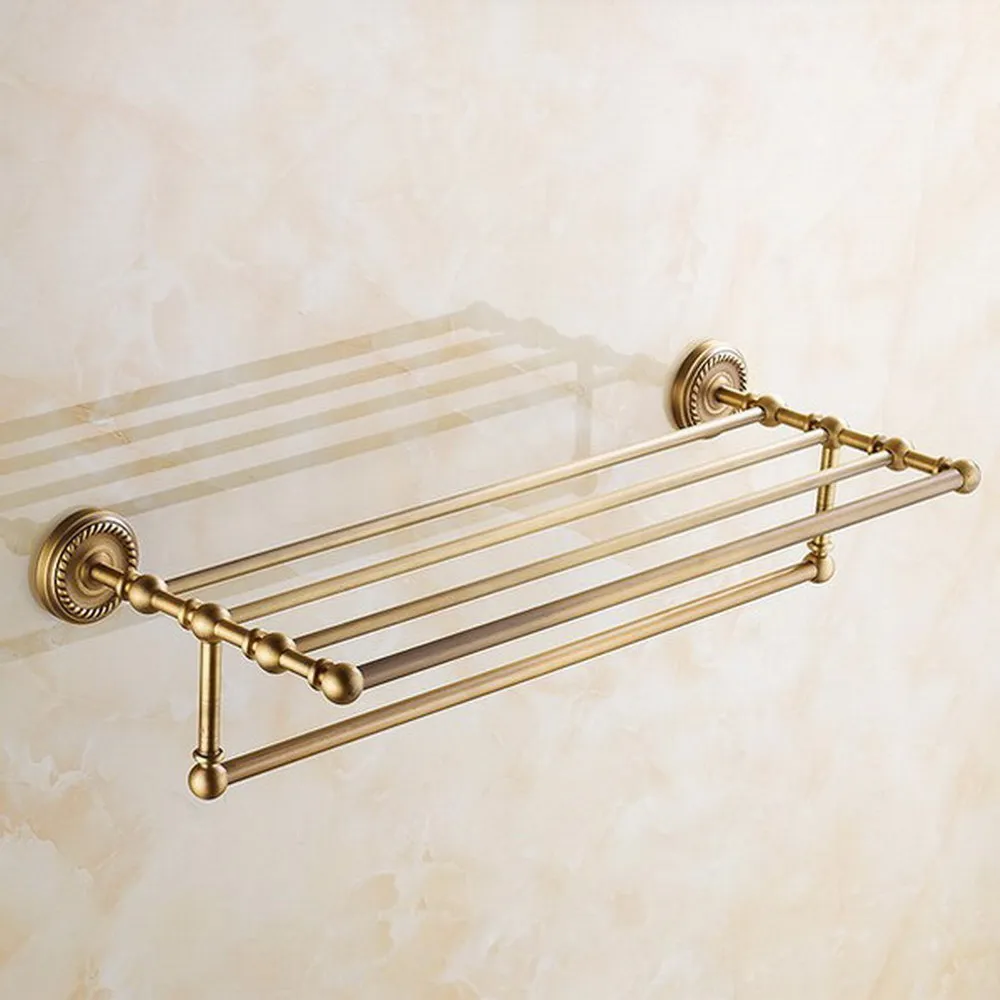 Antique Brass Wall Mounted Bathroom Accessories Set Bath Hardware Towel Bar azh131