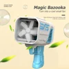 32 Holes Bubble Machine Plastic Electric Soap Bubble Making Toys Safe Without Liquid Portable Anti-Skid Handle for Wedding Props 5