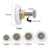 Bathroom Glass Door Runner Sliding Shower Door Roller Wheel Plastic Swivel Caster Wheels for Translating Glass Door In Bathroom 3