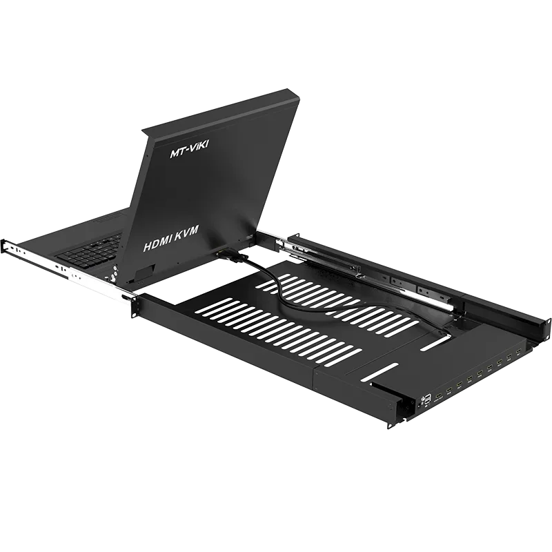 17,3 дюйма светодиодный HDMI KVM консоль 8 портов, Φ 1920*1080 KVM ящик для 1U 19 дюймов серверная стойка, 3,5-дюймовый LCD HDMI KVM переключатель (art.: 3920c629614a7) - 3920c629614a7