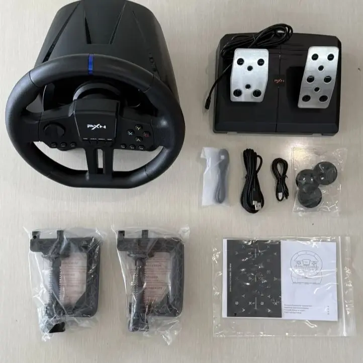 PXN V900 PCレーシングホイール、PS3、PS4、Xbox One、Xbox 360用ペダル付きユニバーサルUsbカーシム270/900度レースステアリングホイール Sim Race Gaming PC Racing Wheel PXN V900 For PS3⁄PS4⁄Xbox One