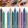 12 Colors Glitter & Shimmer Eyeliner Stick Pack - Long-Wearing Blue Tone Eyeliner Pencil with Smooth Application - Versatile 3