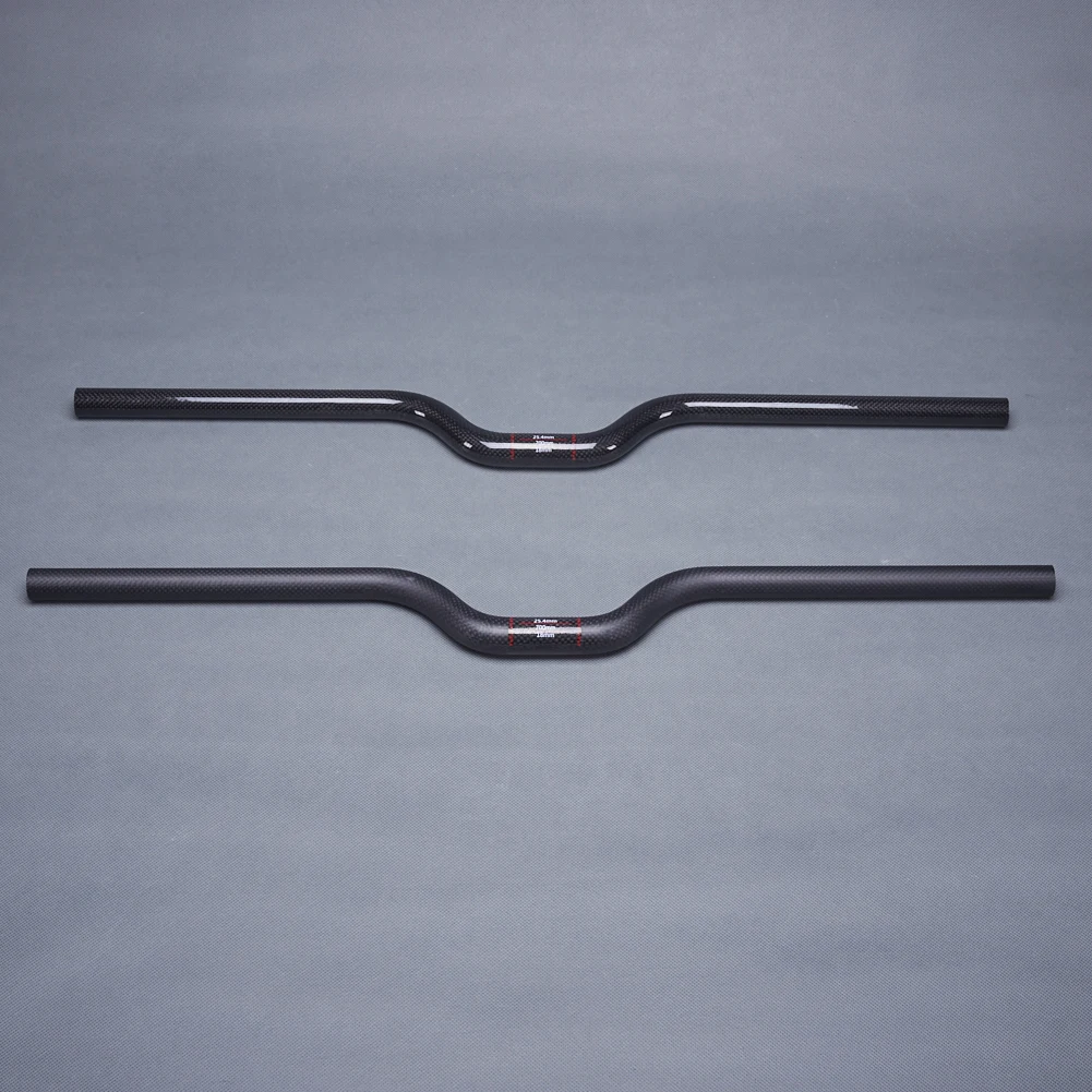 Glossy/Matte 3K Carbon Bicycle Handlebar 25.4mm U Style Handlebars MTB Kids' Folding BMX Handle bar Bike Parts 480mm-700mm