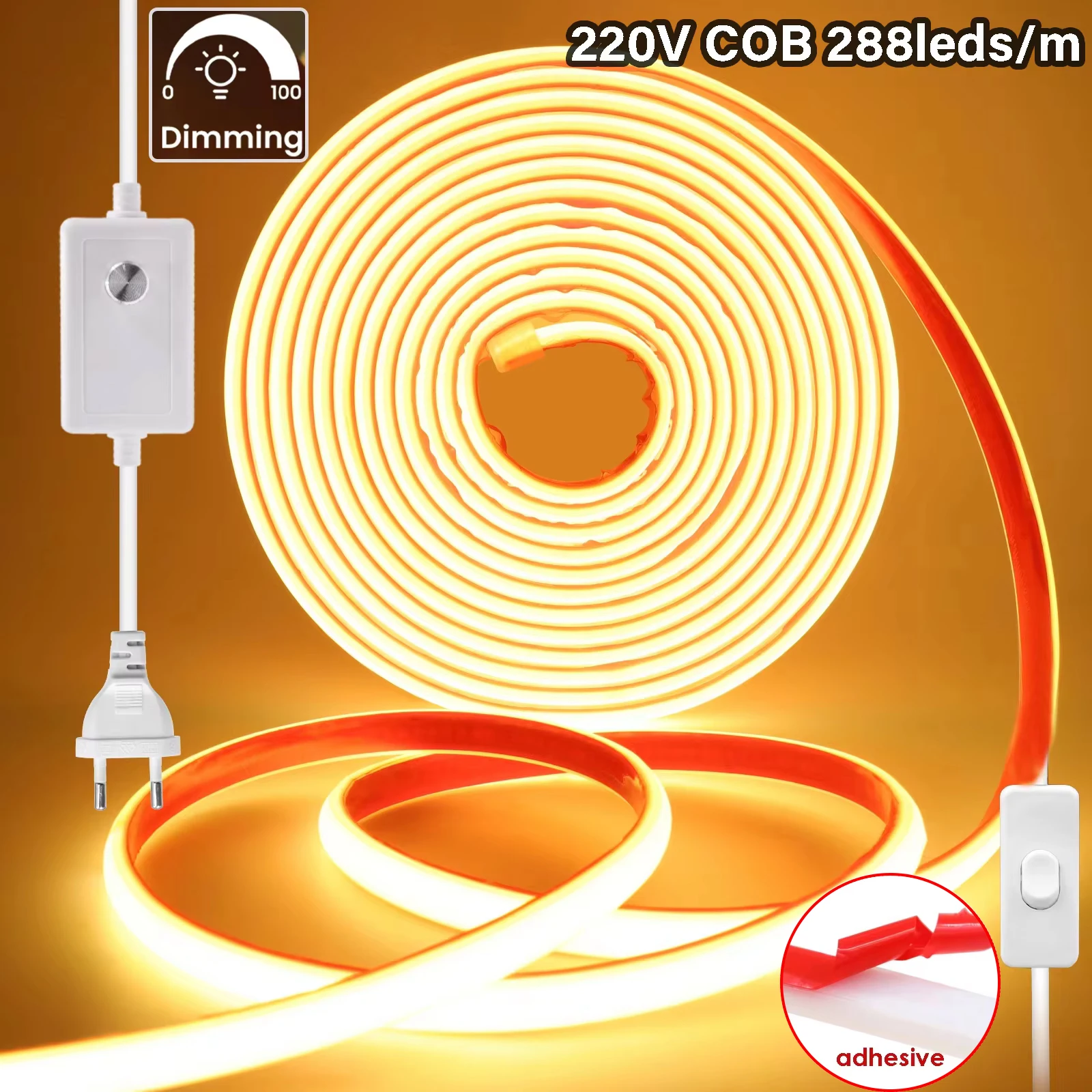 รูปสินค้า แถบไฟ LED หรี่แสงได้ 288 ดวง กันน้ำ IP65 สำหรับภายนอก