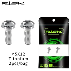 Premium Titanium Water Bottle Cage and Pump Holder Bolts (RT014 Titanium)