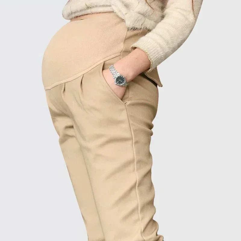 Maternity Leggings Cotton Maternity Belly Support Pants Spring Autumn Leisure Harem Pants Pregnant Women Belly