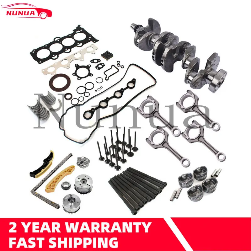 

G4FD 1.6L Engine Overhaul Rebuild Kit - Crankshaft / Rod /Timing For Hyundai Kia 23510 2B000 23510 2B010 235102B000 235102B010