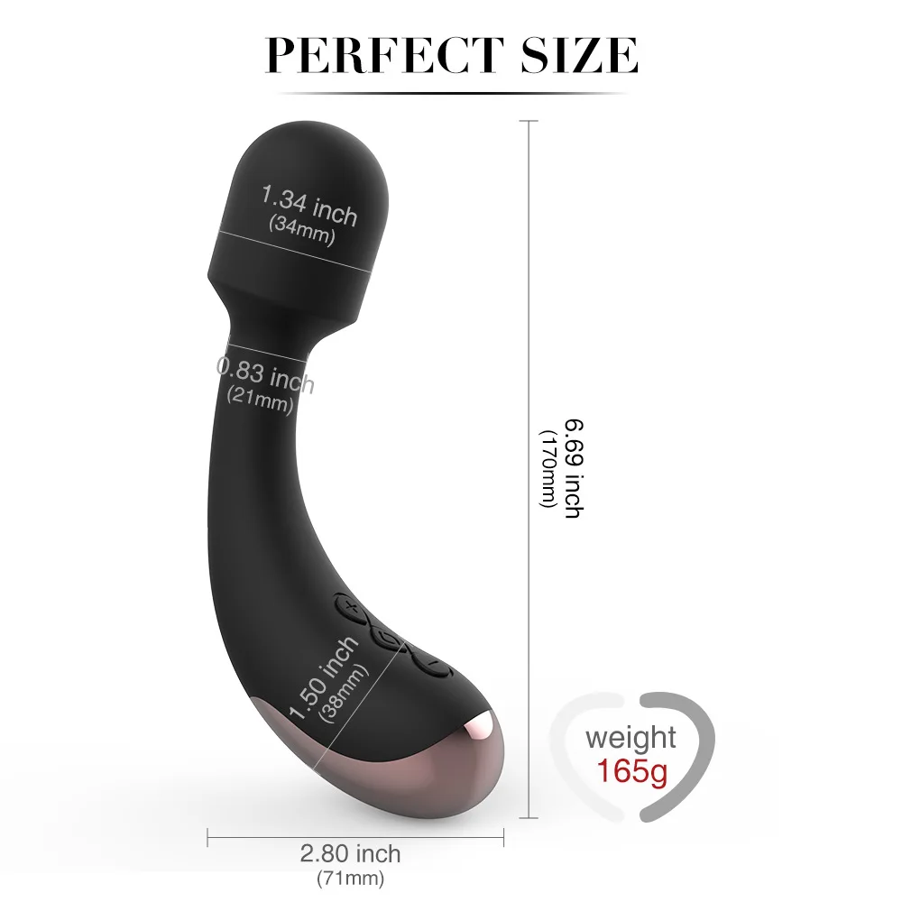 Vibratore Speed Power 10 AV Magic Wand Massaggiatore per punto G femminile per coppia Stimolatore clitorideo Adu_voghion.com