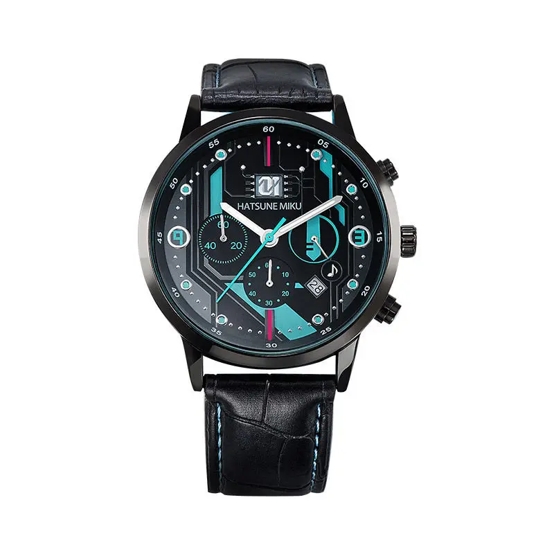 

Hatsune Miku kawaii waterproof watch cartoon anime peripheral mirror sound twin patrol miku quartz watch creative birthday gift