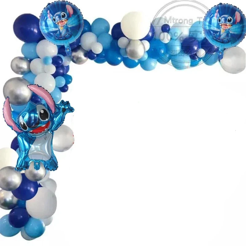 Kit-de-arco-de-aluminio-de-Lilo-Stitch-guirnalda-de-Globos-de-helio ...