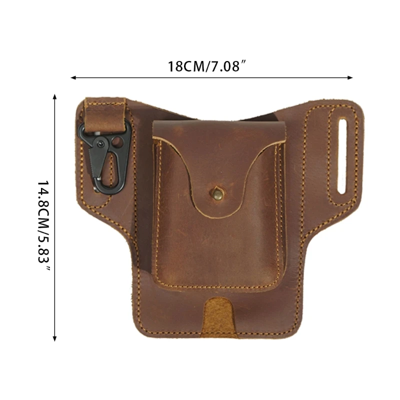 

Phone Bag Mobile Leather Cellphone Belt Security Pack Carry Waist Bag for CASE Cellphone Fanny Bag for Outdoor
