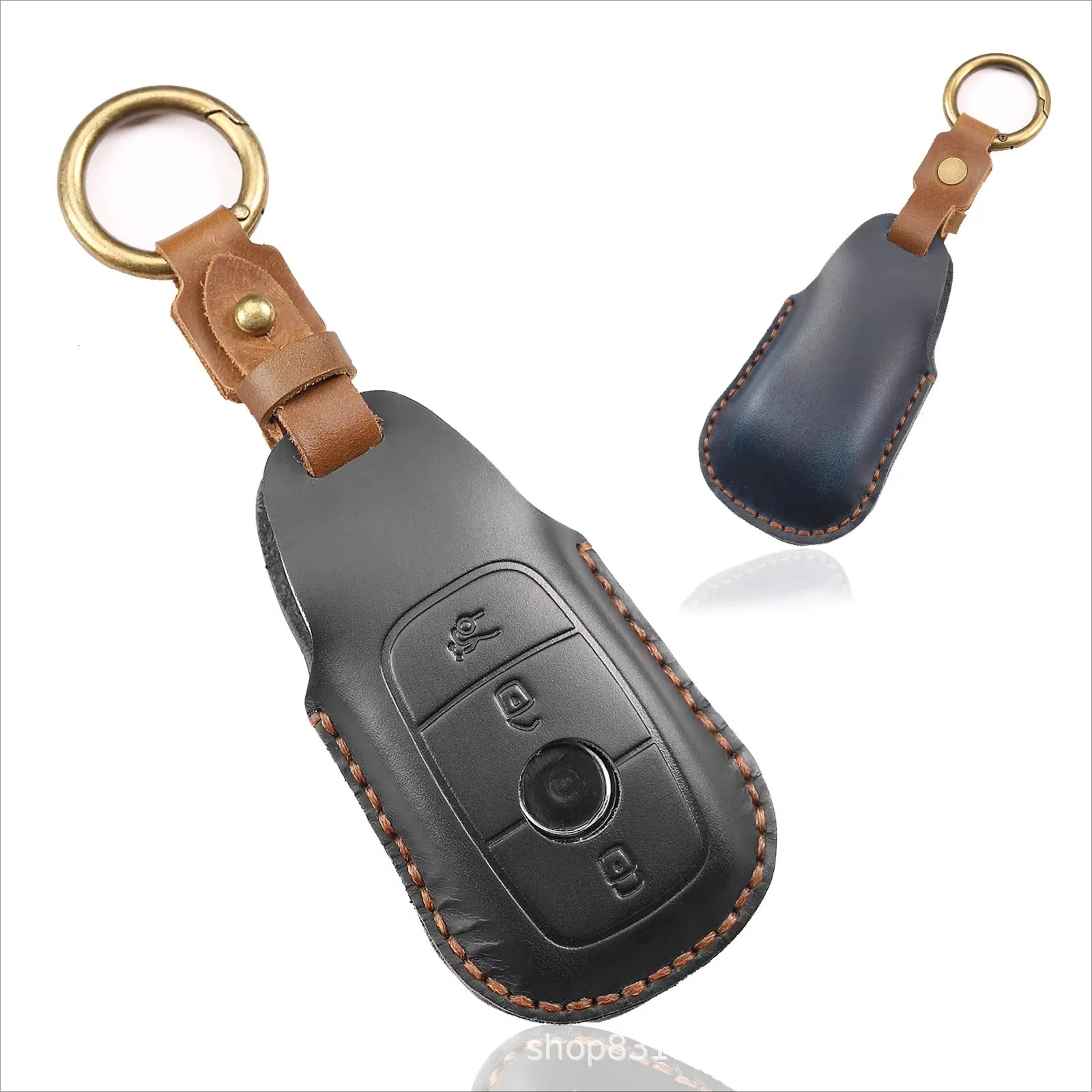 Premium Leather Car Key Cover Case
