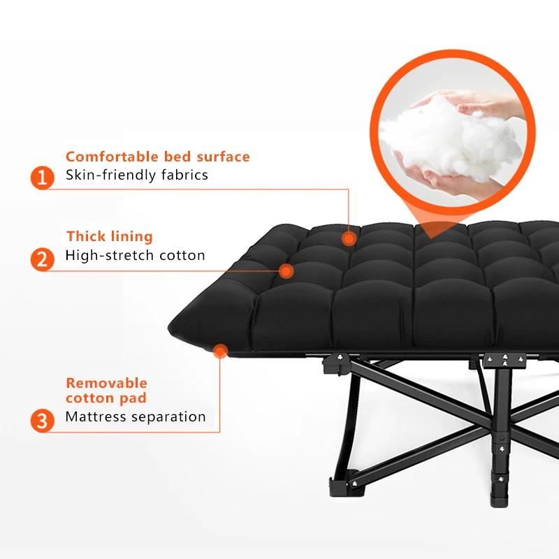 Ultra Light Portable Outdoor Folding Bed Camping Self-Driving Trips Dual-use Travel Hiking Sleeping Bed