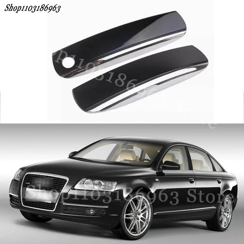 

Gloss Black Door Handle Cover Sticker Trim For Audi A6LC6 2005-2011 car Sticker Car-Styling Accessories Cover Auto Parts