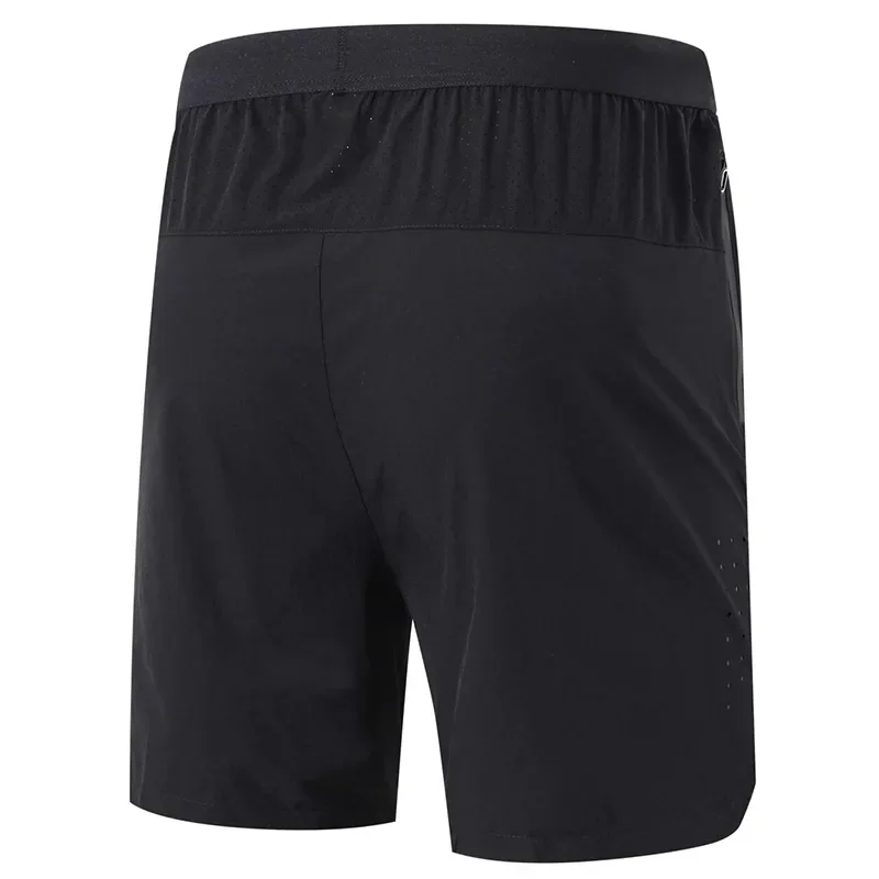 Men's Quick Dry Sports Shorts Summer Loose Casual Running Fitness Mid-Length Pants with Zipper Pockets Skateboard Long Pants