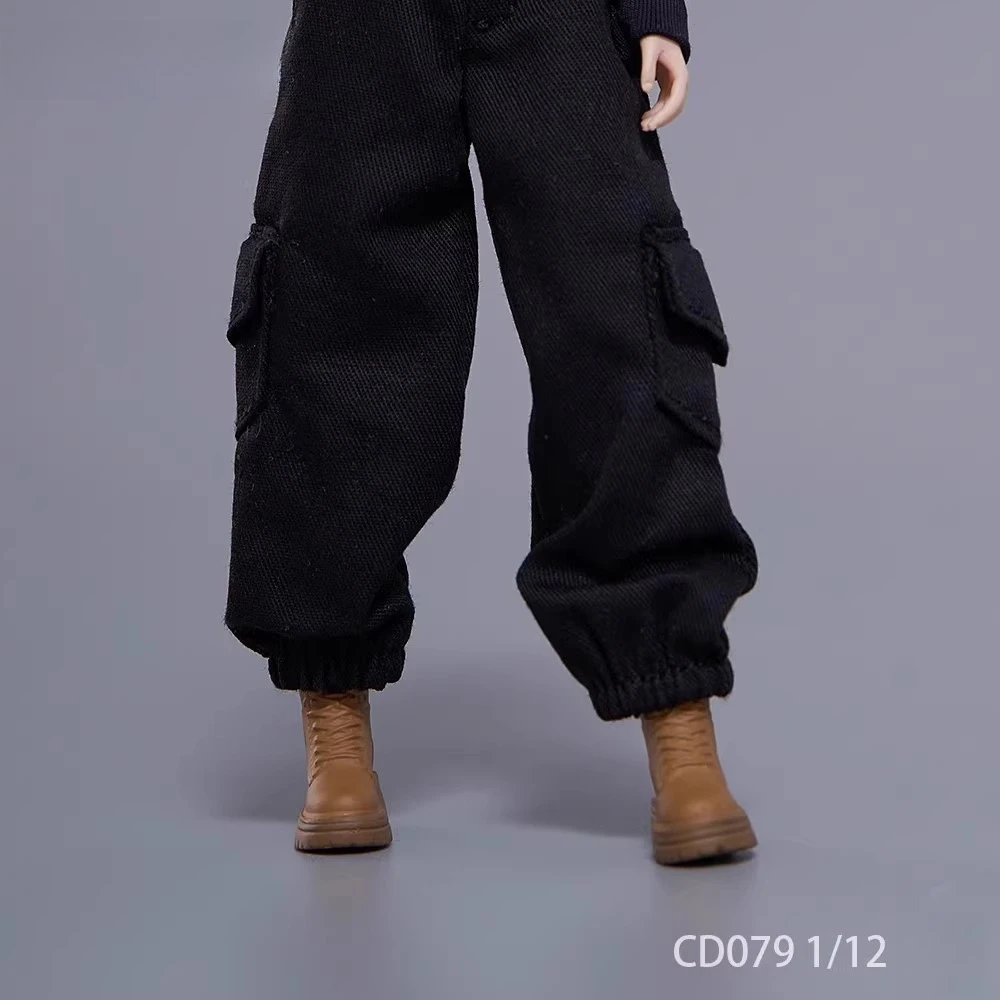 1/6 1/12 Skala Cd078/cd079 Plattform Im Freien Wandern Feste Schuhe Weibliche Puppe Kurze Stiefel Modell für 12/6in Spielzeug Körper – Detail 9
