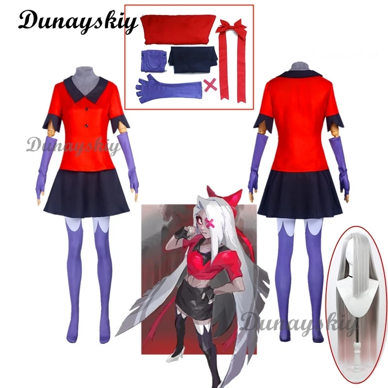 

Hazbin Cos Hotel Vaggie Cosplay Costume Fancy Outfit Halloween Carnival Christmas Costumes Dress Suit Anime Cosplay