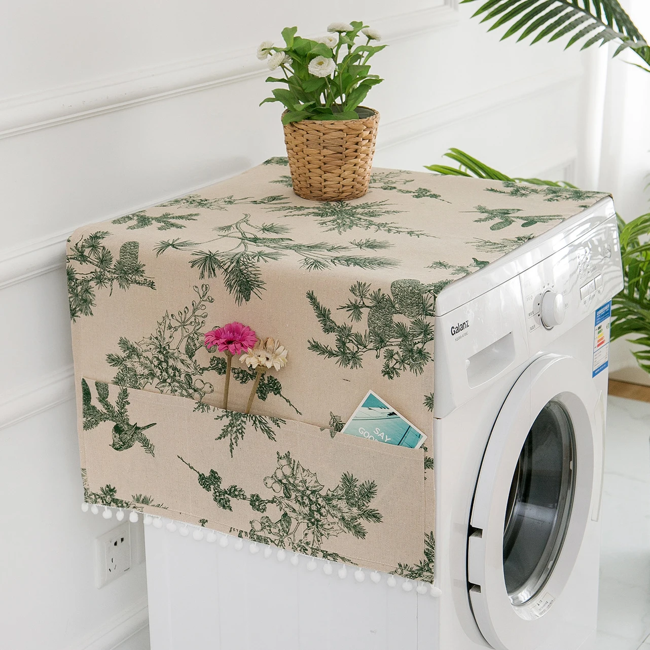 Dust Covers Washing Machine Covers Refrigerator Dust Protector Multi-purpose Household Dust Covers Cleaning with Pocket Storage