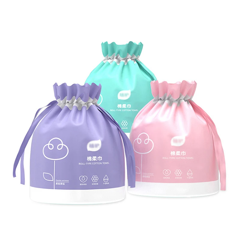 40 Sheets Soft Disposable Face Cleaning Towel Thick Cotton Facial Wipes Makeup Cleaning Skincare Wash Cloth Roll Tissue