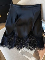 Sexy black lace high waist mini skirt women summer streetwear short skirts woman clothes 2026 fashion casual Straight skirt hot - Image 3