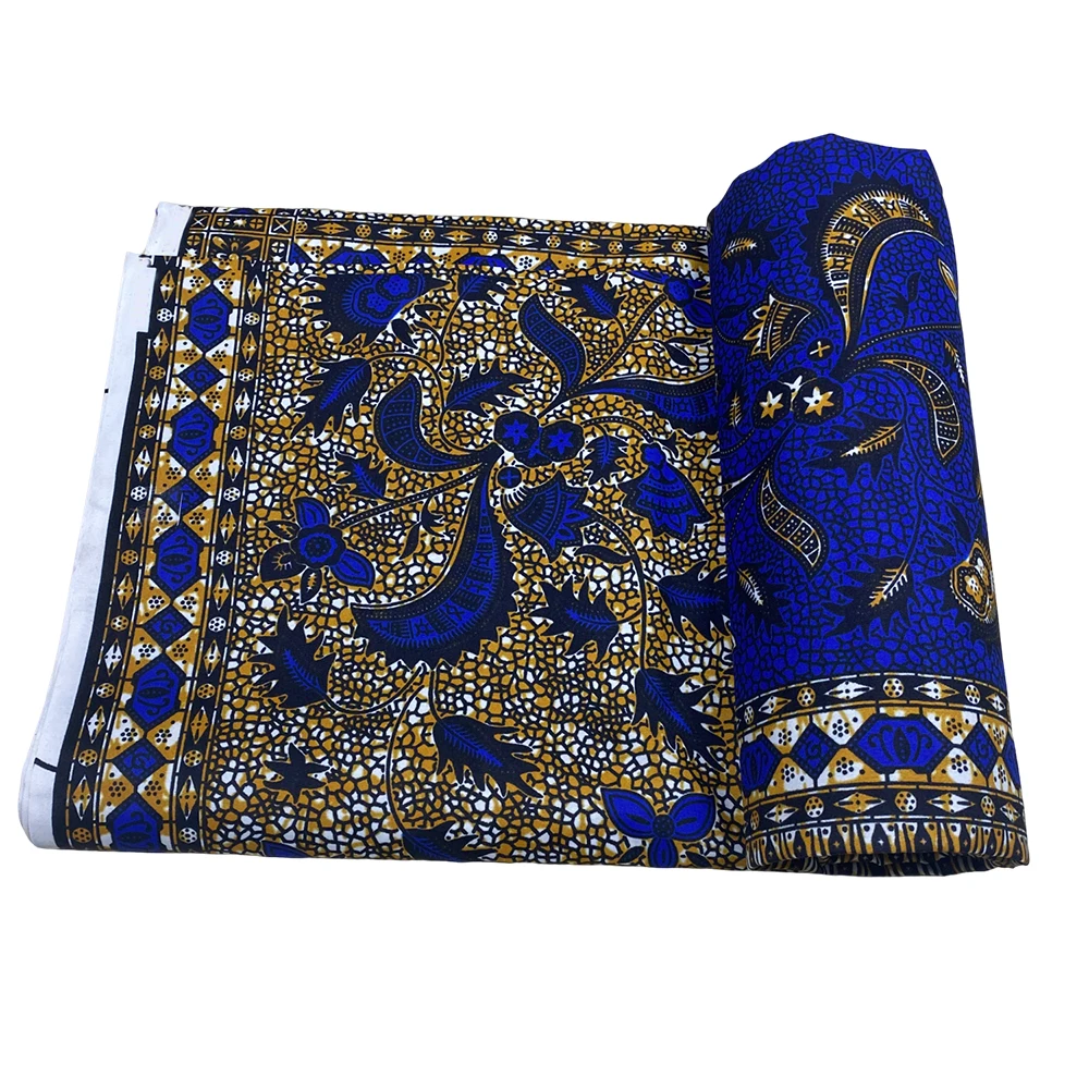 Latest Ankara Batik Fabric Quality Guaranteed African Elegant Printed Batik Fabric Polyester Ankara Style Soft Sewing